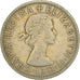Münze, Großbritannien, Elizabeth II, 1/2 Crown, 1954, S+, Kupfer-Nickel