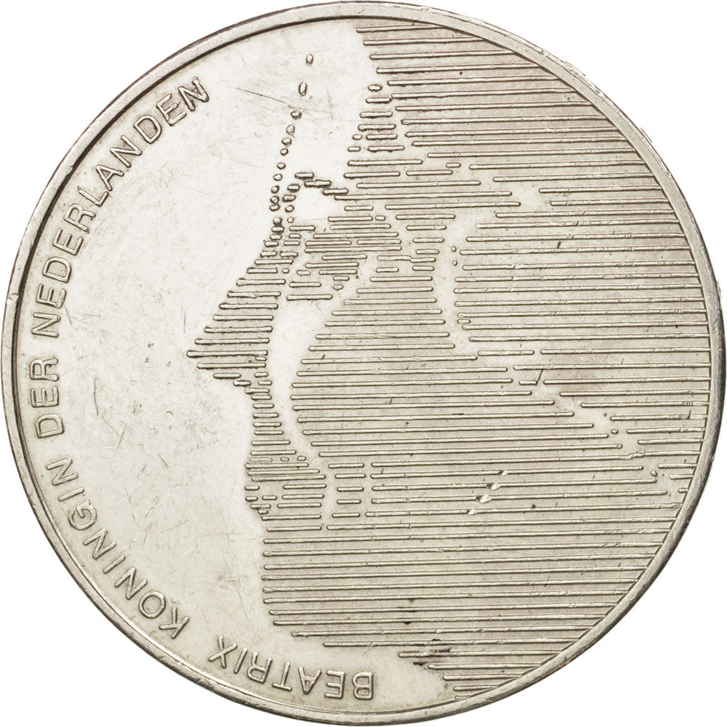 Niederlande, Beatrix, 50 Gulden, 1984, EF(40-45), Silver, KM:208