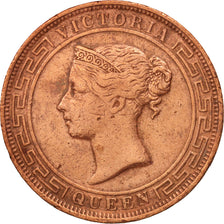 Moneda, Ceilán, Victoria, 5 Cents, 1870, BC+, Cobre, KM:93