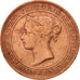 Monnaie, Ceylon, Victoria, 5 Cents, 1870, TB+, Cuivre, KM:93