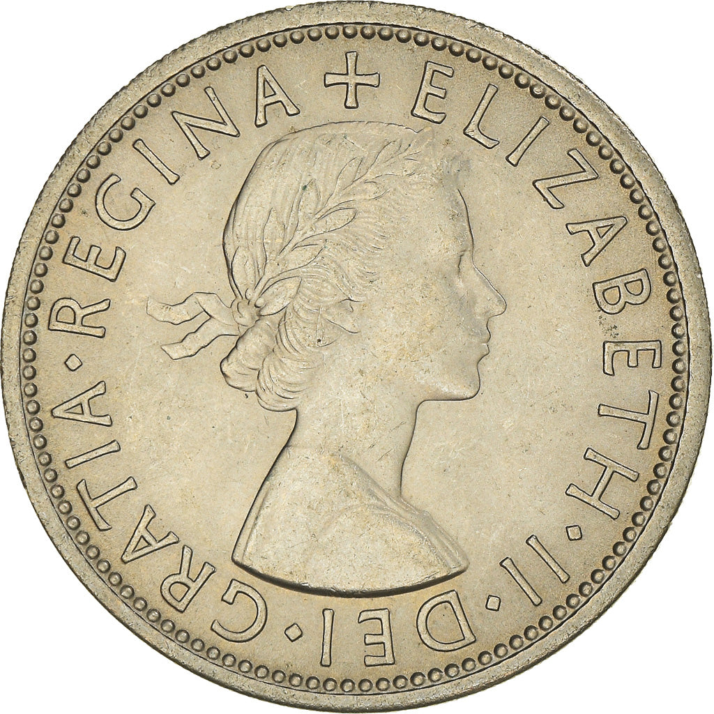 Moeda, Grã-Bretanha, Elizabeth II, Florin, Two Shillings, 1967, AU(50-53)