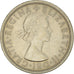 Moneda, Gran Bretaña, Elizabeth II, Florin, Two Shillings, 1967, MBC+, Cobre -