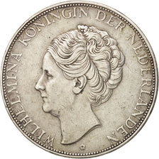 Paesi Bassi, Wilhelmina I, 2-1/2 Gulden, 1933, BB, Argento, KM:165