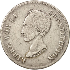 Moneda, Bolivia, 8 Soles, 1849, MBC, Plata, KM:109