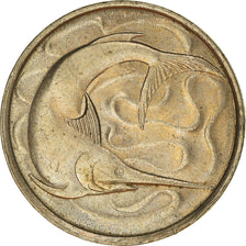Coin, Singapore, 20 Cents, 1977, Singapore Mint, EF(40-45), Copper-nickel, KM:4