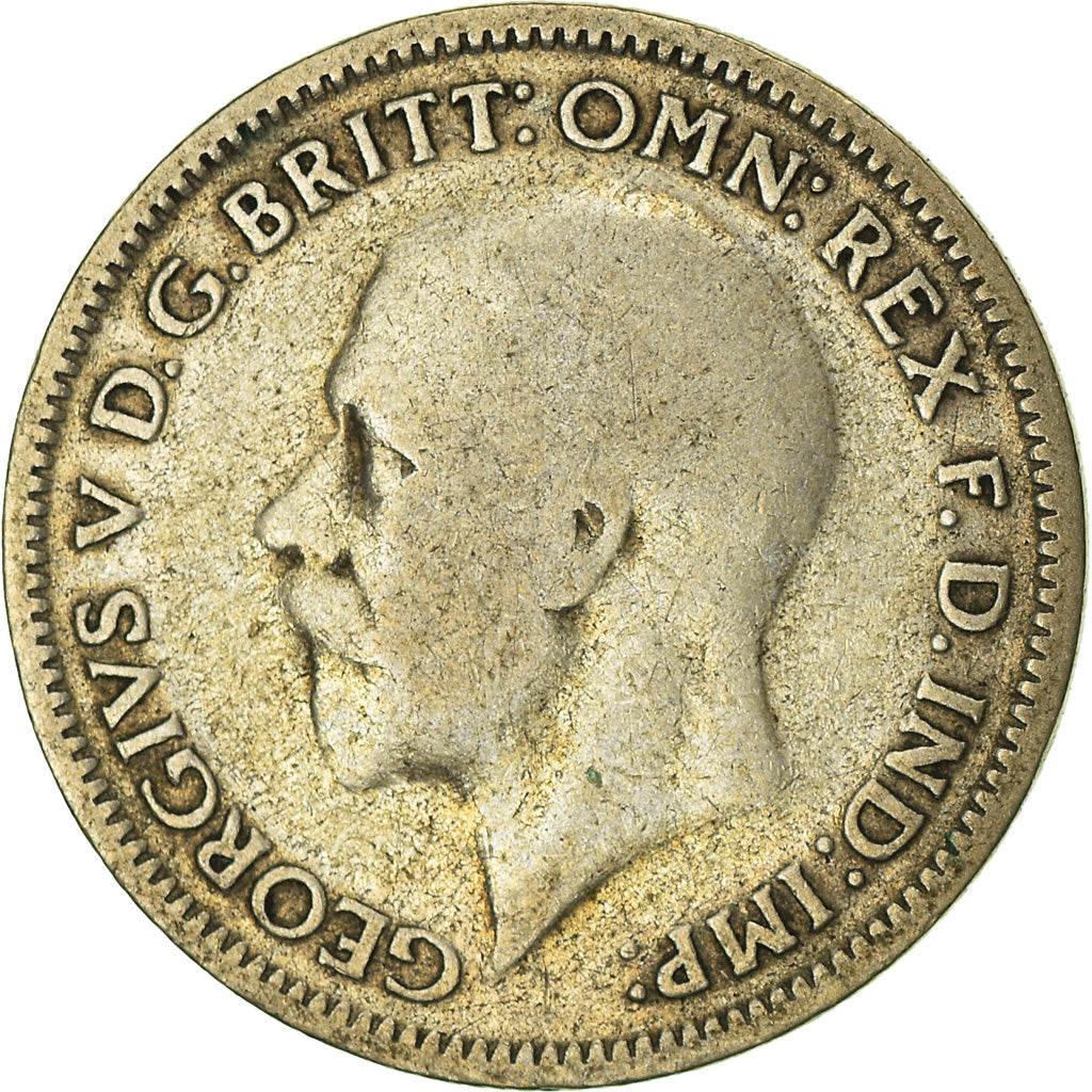 Coin, Great Britain, George V, 6 Pence, 1933, VF(30-35), Silver, KM:832
