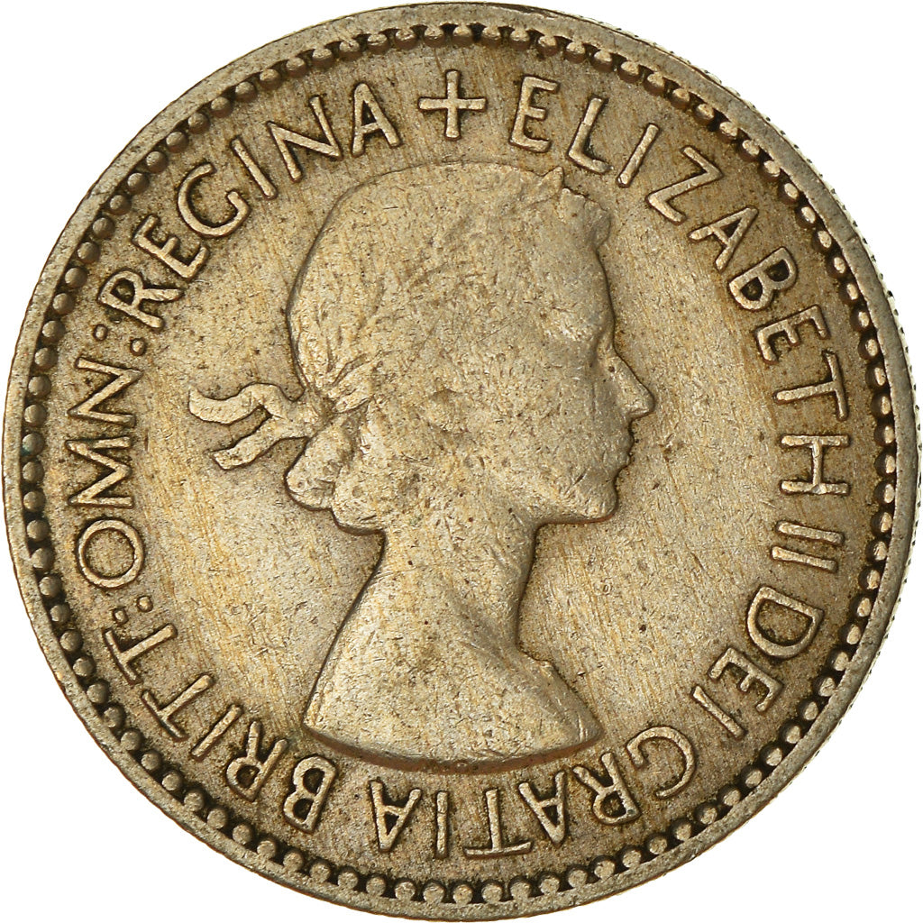 Coin, Great Britain, Elizabeth II, 6 Pence, 1953, VF(20-25), Copper-nickel