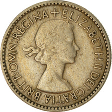 Coin, Great Britain, Elizabeth II, 6 Pence, 1953, VF(20-25), Copper-nickel