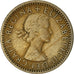 Coin, Great Britain, Elizabeth II, 6 Pence, 1955, VF(20-25), Copper-nickel