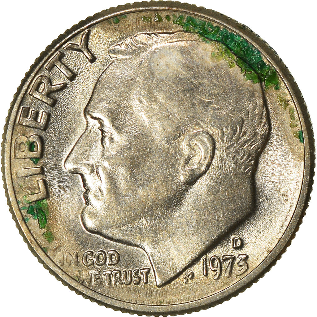 Münze, Vereinigte Staaten, Roosevelt Dime, Dime, 1973, U.S. Mint, Denver, S+