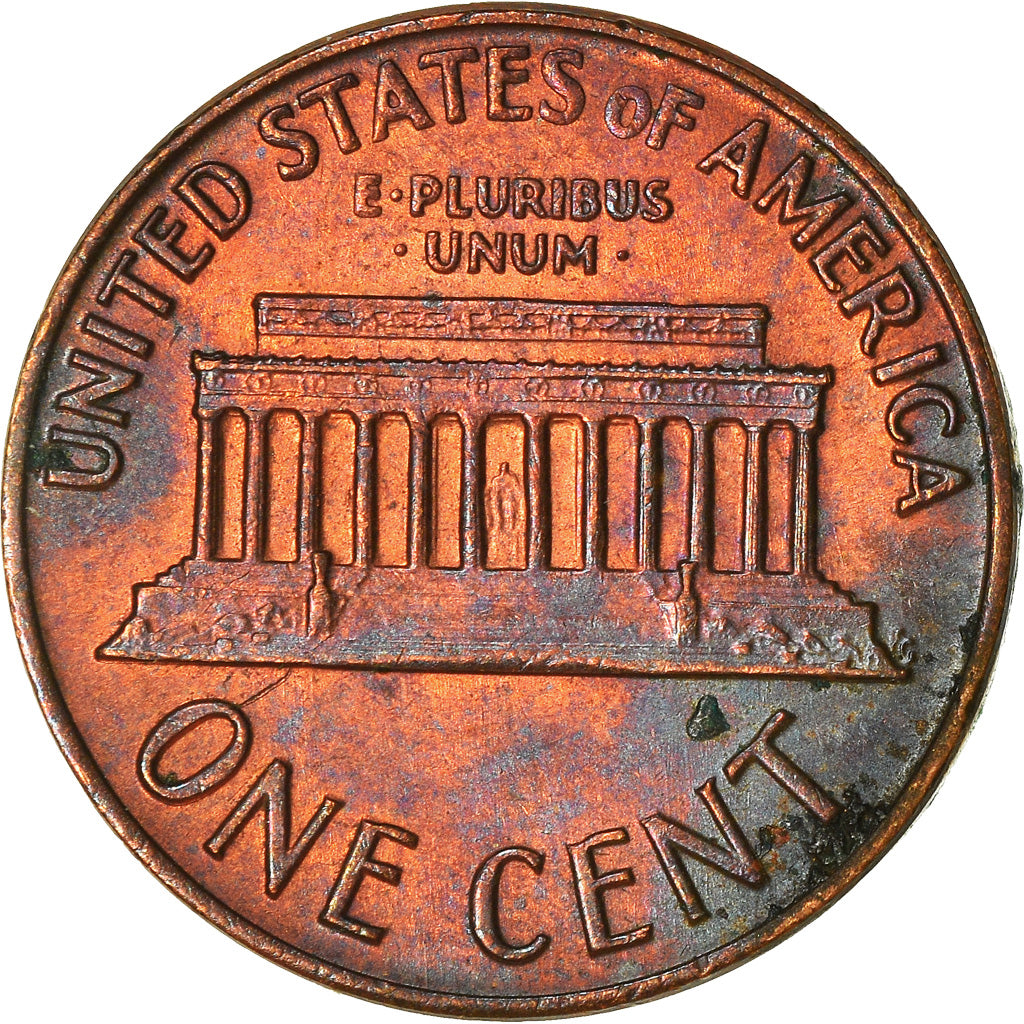 Coin, United States, Lincoln Cent, Cent, 1971, U.S. Mint, San Francisco