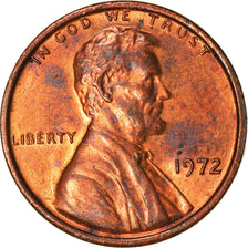 Coin, United States, Lincoln Cent, Cent, 1972, U.S. Mint, Philadelphia