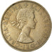 Coin, Great Britain, Elizabeth II, 1/2 Crown, 1965, EF(40-45), Copper-nickel