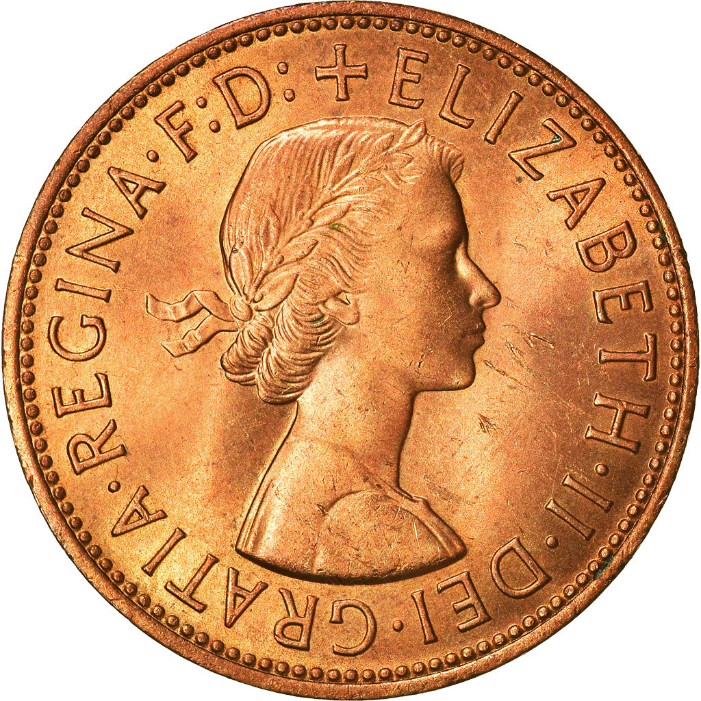 Coin, Great Britain, Elizabeth II, Penny, 1967, EF(40-45), Bronze, KM:897