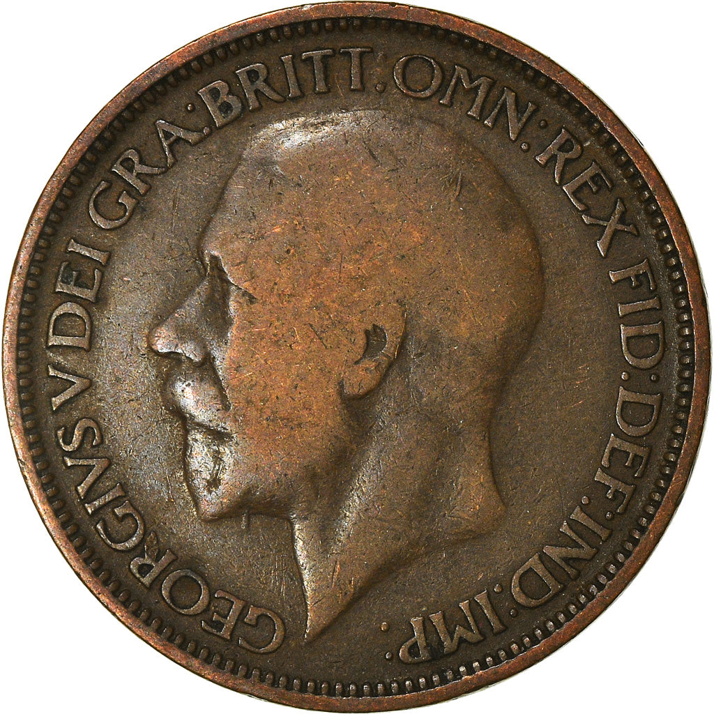 Moneta, Wielka Brytania, George V, 1/2 Penny, 1926, VF(30-35), Brązowy, KM:824
