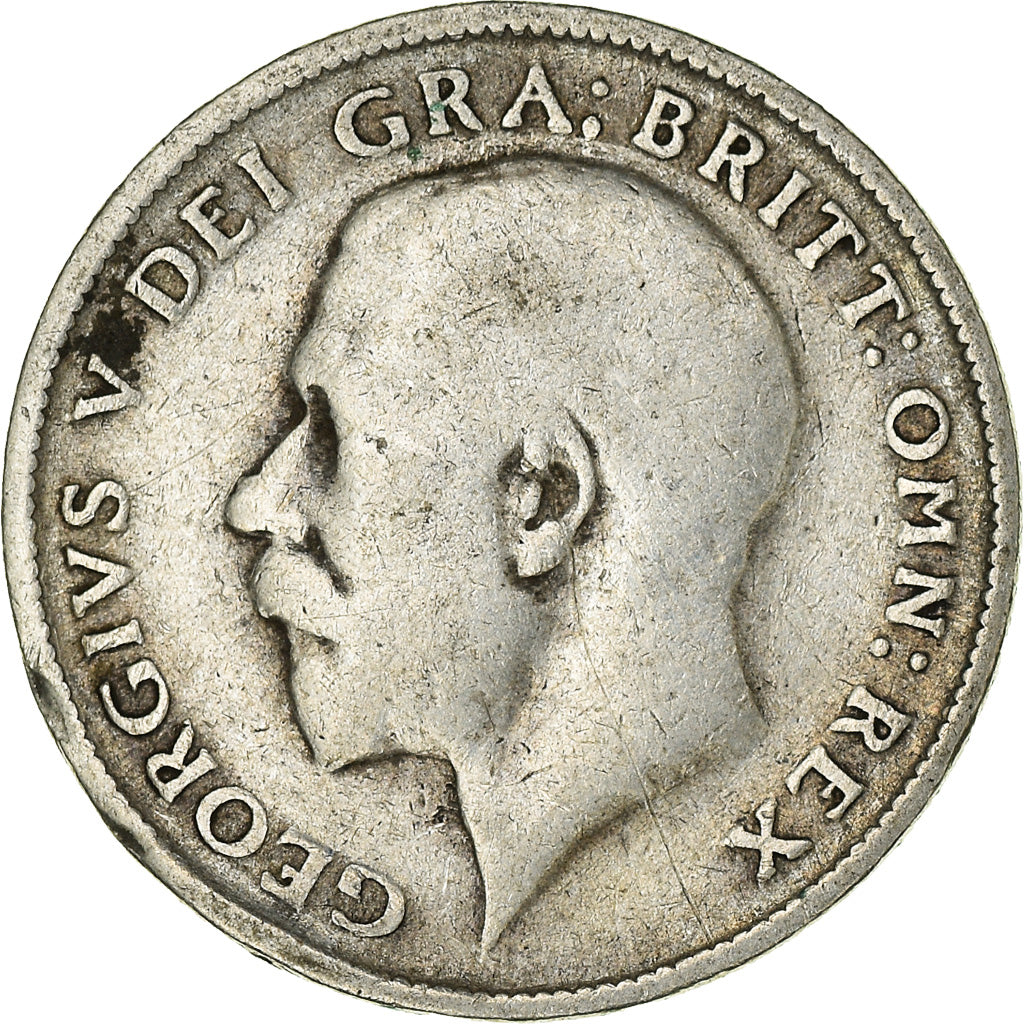 Coin, Great Britain, George V, 6 Pence, 1915, VF(20-25), Silver, KM:815