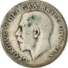 Coin, Great Britain, George V, 6 Pence, 1919, F(12-15), Silver, KM:815