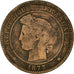 Coin, France, Cérès, 10 Centimes, 1873, Bordeaux, VF(20-25), Bronze, KM:815.2