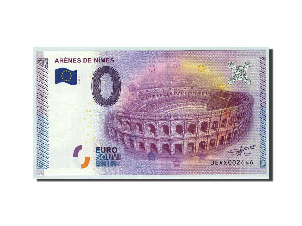 Frankrijk, Tourist Banknote - 0 Euro, 30/ Les Arènes - Nimes, 2015, NIEUW