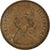 Moneda, Gran Bretaña, Elizabeth II, 2 New Pence, 1981, BC+, Bronce, KM:916