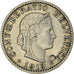 Coin, Switzerland, 20 Rappen, 1919, Bern, EF(40-45), Nickel, KM:29