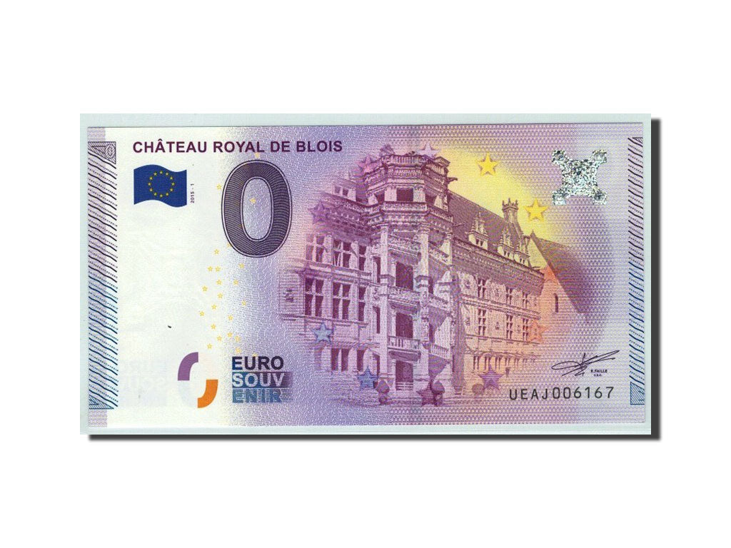 France, Tourist Banknote - 0 Euro, 41/ Château Royal de Blois, 2015, UNC