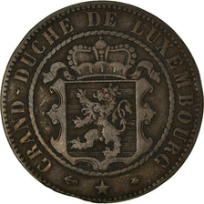 Coin, Luxembourg, William III, 10 Centimes, 1865, Paris, EF(40-45), Bronze