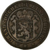 Munten, Luxemburg, William III, 10 Centimes, 1865, Paris, ZF, Bronzen, KM:23.2