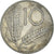Moneta, Włochy, 10 Lire, 1953, Rome, F(12-15), Aluminium, KM:93