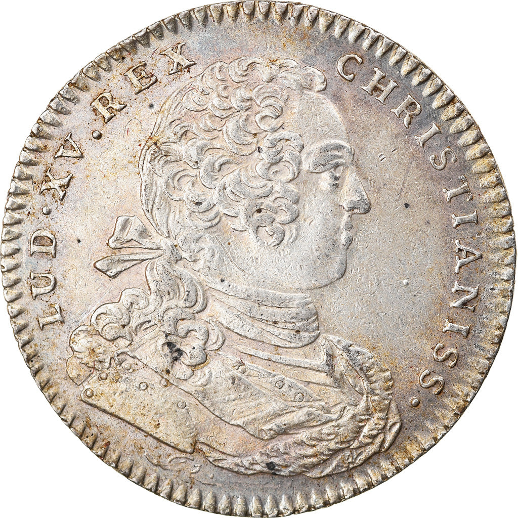 France, Token, Louis XV, Secrétaires du Roi, History, 1731, AU(50-53), Silver