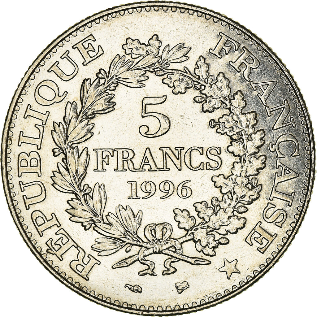 Monnaie, France, Hercule, 5 Francs, 1996, Paris, TTB+, Nickel, Gadoury:777