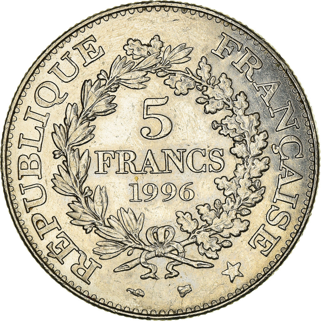 Coin, France, Hercule, 5 Francs, 1996, Paris, VF(30-35), Nickel, KM:1155