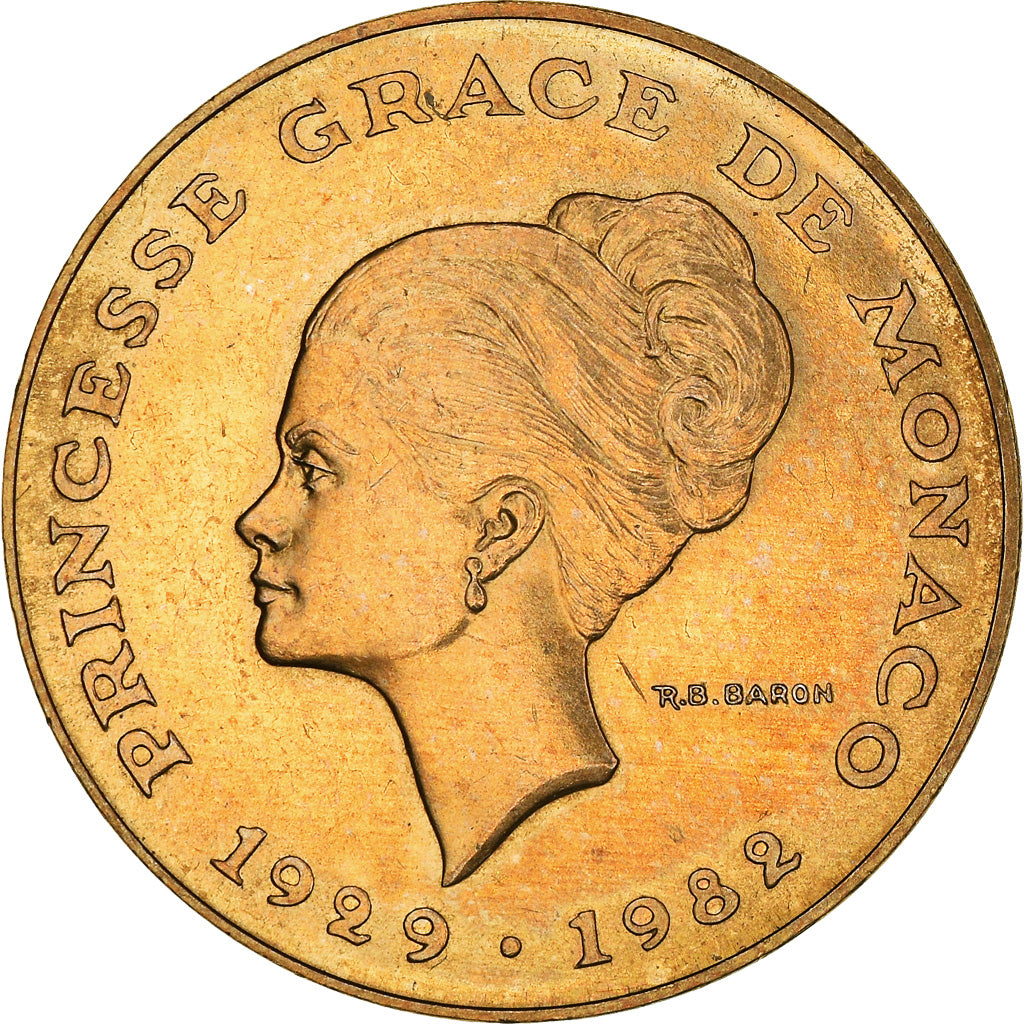 Moneta, Monaco, Rainier III, 10 Francs, 1982, BB, Rame-nichel-alluminio, KM:154