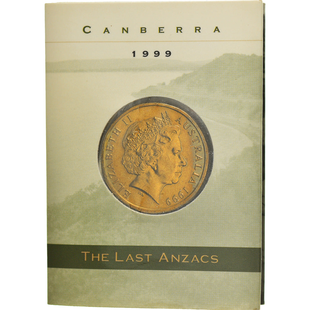 Moeda, Austrália, Dollar, 1999, Canberra,The Last Anzacs, MS(65-70)