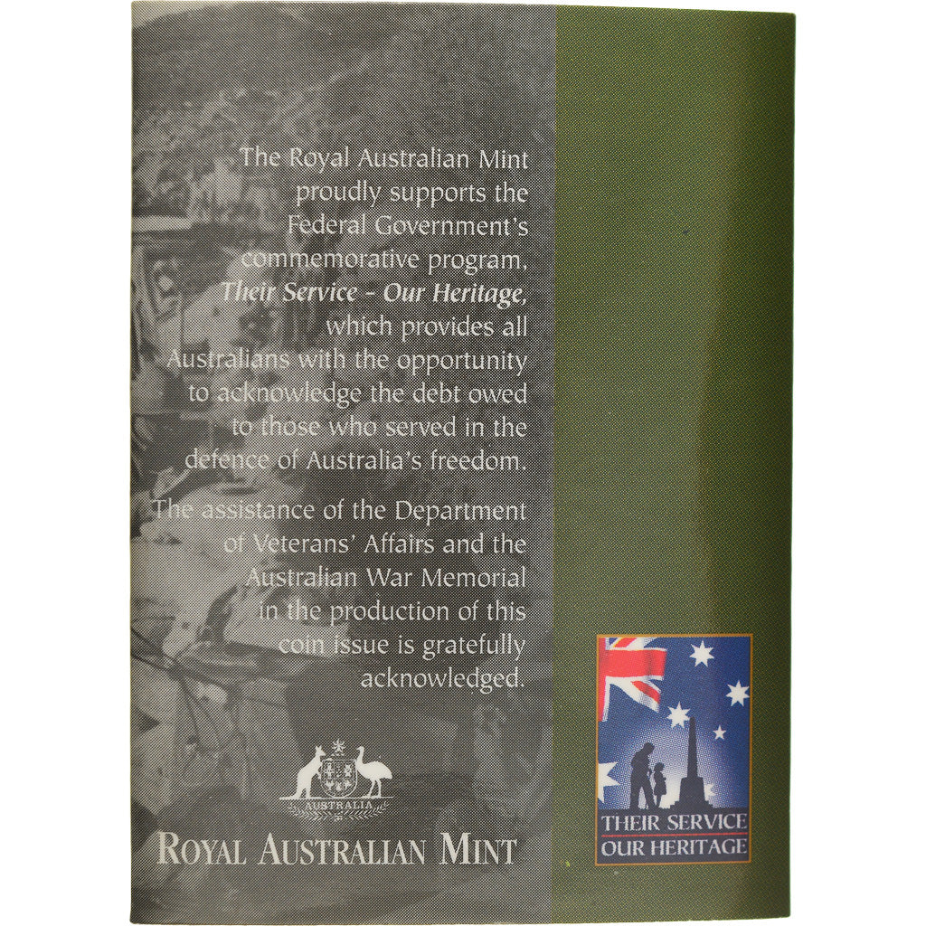 Moeda, Austrália, Dollar, 1999, Canberra,The Last Anzacs, MS(65-70)