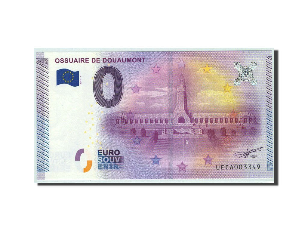 Francia, Tourist Banknote - 0 Euro, 55/ Ossuaire de Douaumont, 2015, UNC, N.C.