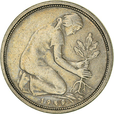 Coin, GERMANY - FEDERAL REPUBLIC, 50 Pfennig, 1949, Stuttgart, VF(30-35)