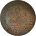 Coin, GERMANY - FEDERAL REPUBLIC, 2 Pfennig, 1967, Karlsruhe, EF(40-45), Bronze