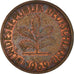 Coin, GERMANY - FEDERAL REPUBLIC, 2 Pfennig, 1969, Karlsruhe, VF(30-35), Copper