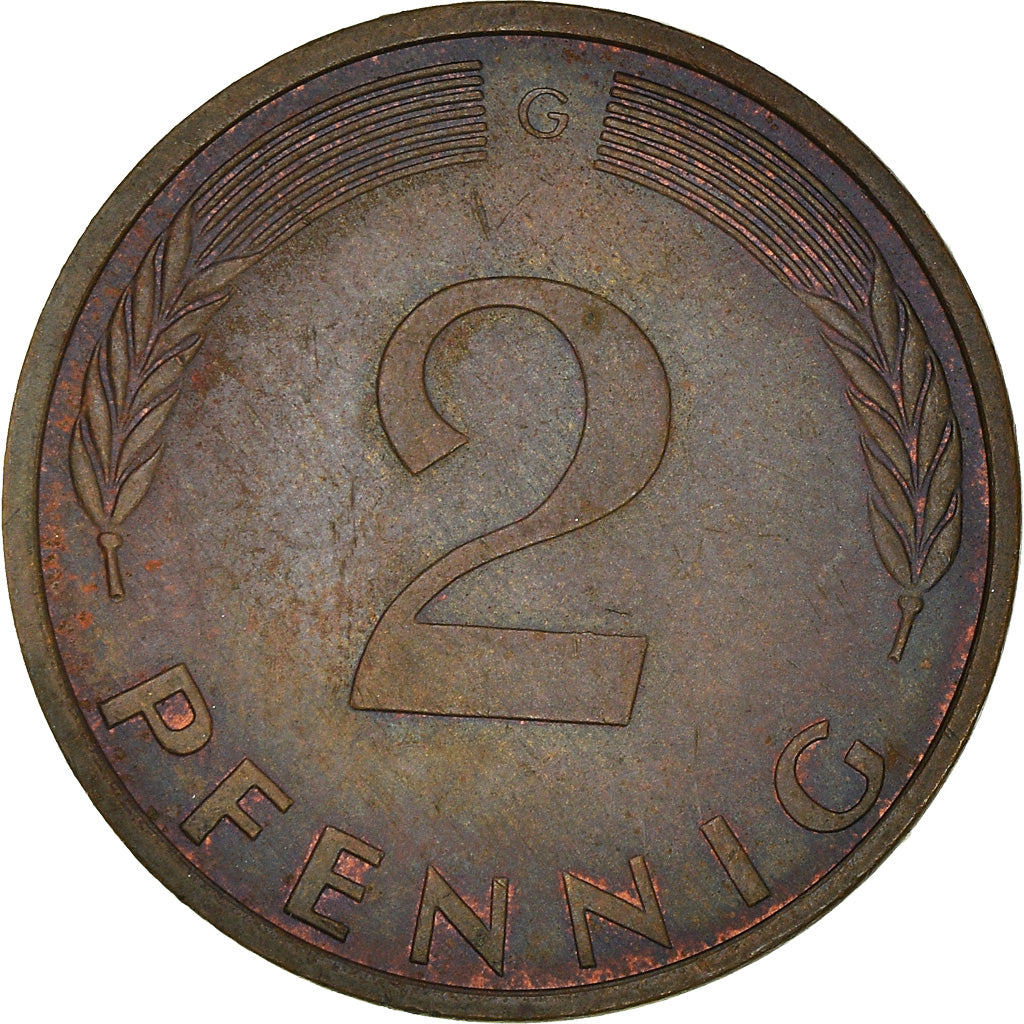 Moeda, ALEMANHA - REPÚBLICA FEDERAL, 2 Pfennig, 1973, Karlsruhe, EF(40-45)