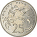 Moneda, Jamaica, Elizabeth II, 25 Cents, 1989, Franklin Mint, MBC, Cobre -