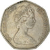 Coin, Great Britain, Elizabeth II, 50 New Pence, 1970, VF(30-35), Copper-nickel