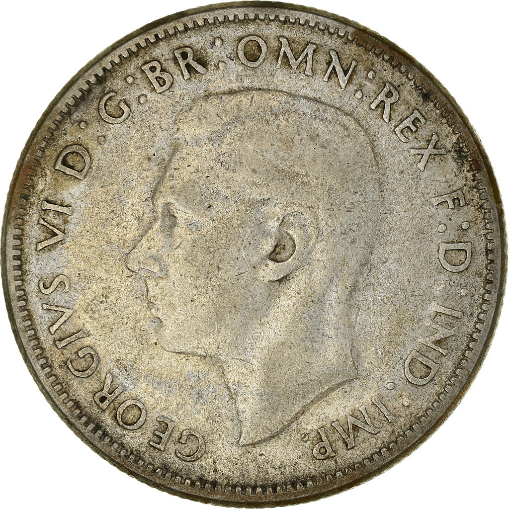 Moneta, Australia, George VI, Florin, 1947, Melbourne, EF(40-45), Srebro, KM:40a