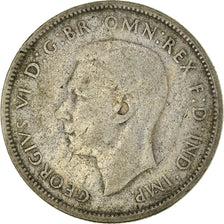 Coin, Australia, George VI, Florin, 1947, Melbourne, VF(30-35), Silver, KM:40a