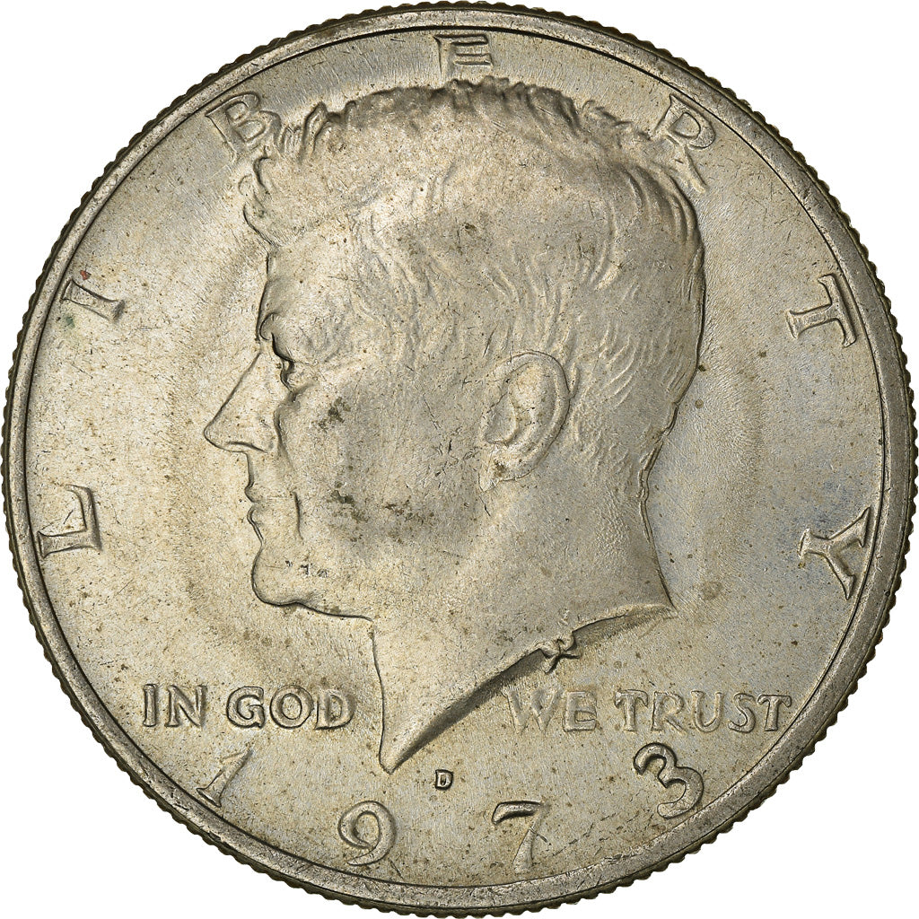 Coin, United States, Kennedy Half Dollar, Half Dollar, 1973, U.S. Mint, Denver