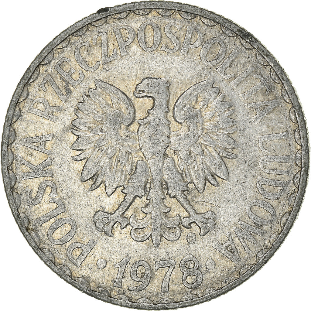 Moneta, Polonia, Zloty, 1978, Warsaw, MB, Alluminio, KM:49.1