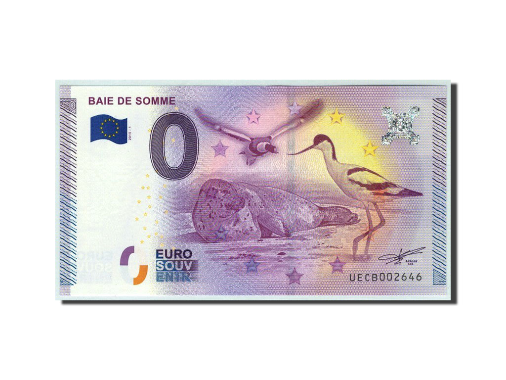 France, Billet Touristique - 0 Euro, 80/ Baie de Somme, 2015, NEUF