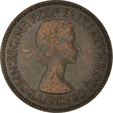 Moneta, Gran Bretagna, Elizabeth II, 1/2 Penny, 1953, MB+, Bronzo, KM:882