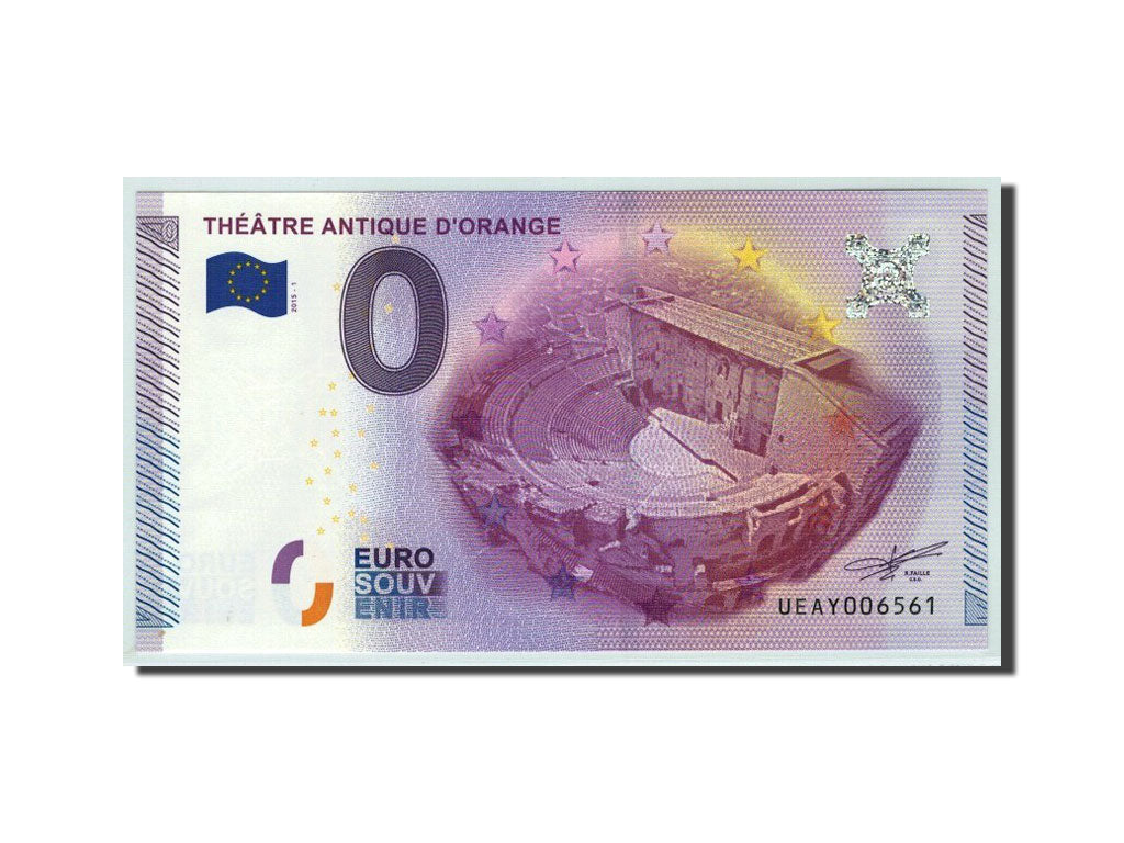Frankrijk, Tourist Banknote - 0 Euro, 84/ Théâtre Antique - Orange, 2015