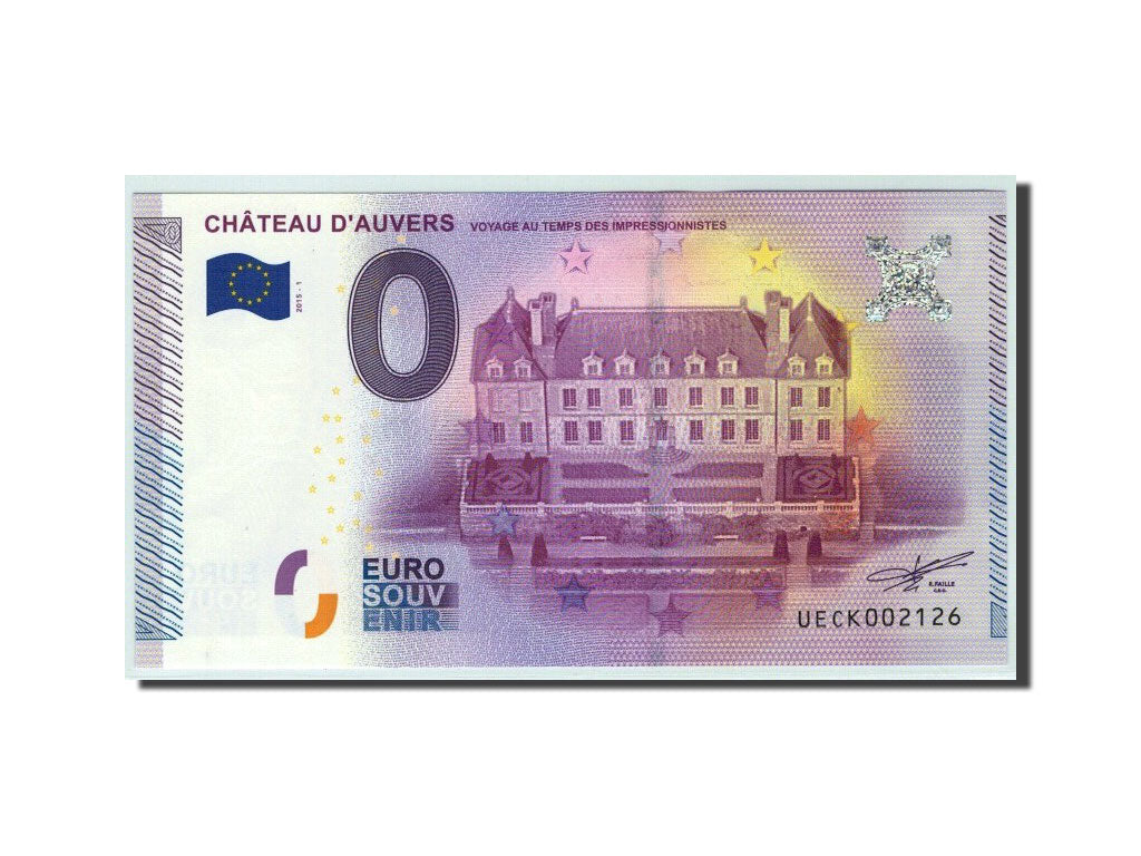 Frankreich, Tourist Banknote - 0 Euro, 95/ Château d'Auvers, 2015, UNC